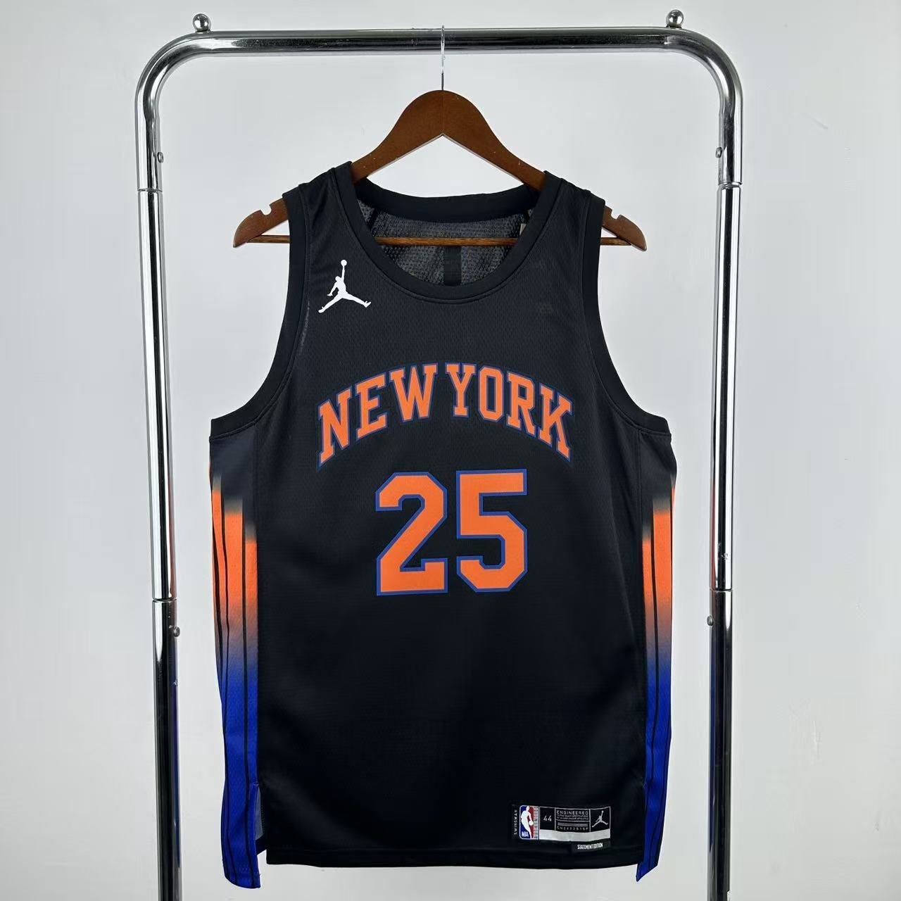 Men New York Knicks #25 Bridges Black Season 2026 NBA Jersey->new york knicks->NBA Jersey